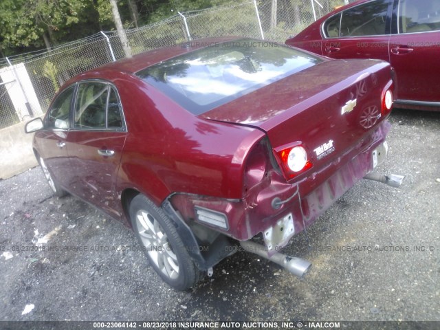 1G1ZK57729F197824 - 2009 CHEVROLET MALIBU LTZ 红色 照片 3