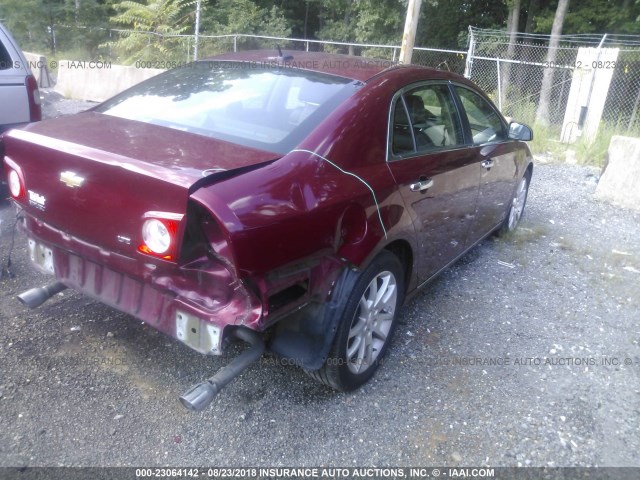 1G1ZK57729F197824 - 2009 CHEVROLET MALIBU LTZ 红色 照片 4