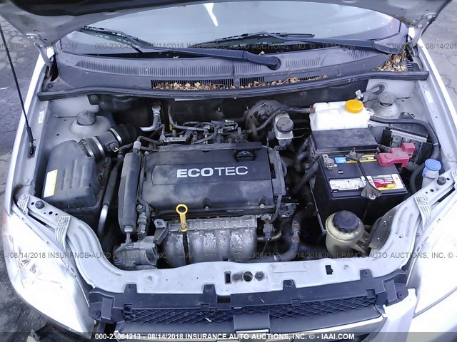 KL1TD5DE8AB088362 - 2010 CHEVROLET AVEO LS/LT 银色 照片 10