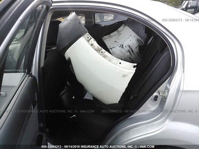 KL1TD5DE8AB088362 - 2010 CHEVROLET AVEO LS/LT SILVER photo 8