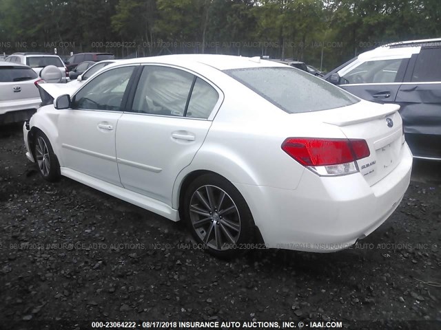 4S3BMCH65E3009211 - 2014 SUBARU LEGACY 2.5I SPORT WHITE photo 3