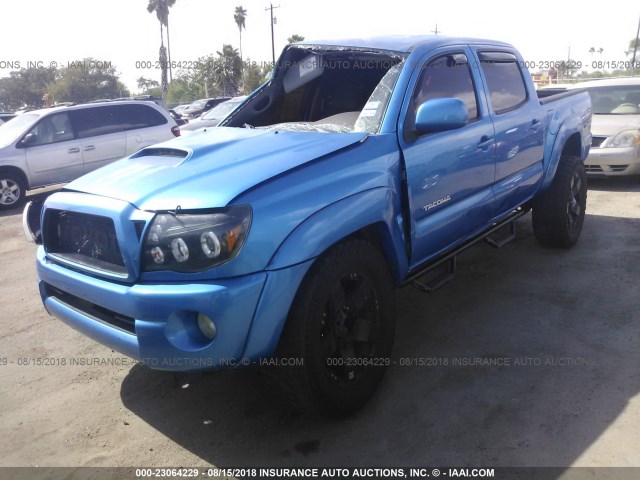 3TMJU62N98M059609 - 2008 TOYOTA TACOMA DOUBLE CAB PRERUNNER BLUE photo 2