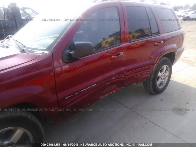 1J4GW58N94C281255 - 2004 JEEP GRAND CHEROKEE LIMITED RED photo 6