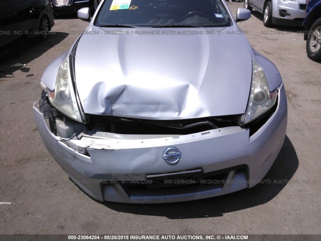 JN1AZ44E09M407865 - 2009 NISSAN 370Z SILVER photo 6