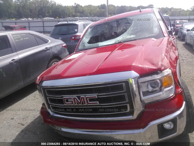 1GTV2UEC2EZ289539 - 2014 GMC SIERRA K1500 SLE RED photo 10