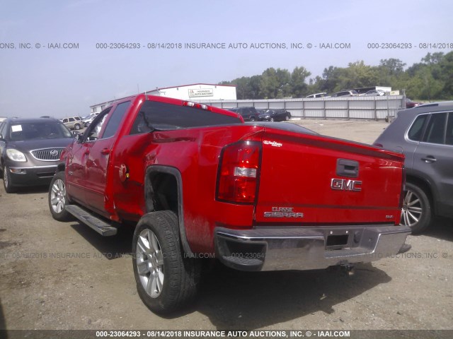 1GTV2UEC2EZ289539 - 2014 GMC SIERRA K1500 SLE RED photo 3