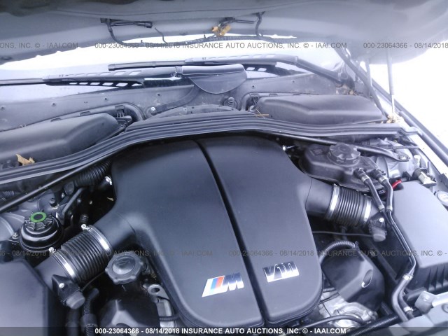 WBSNB93566B581540 - 2006 BMW M5 GRAY photo 10