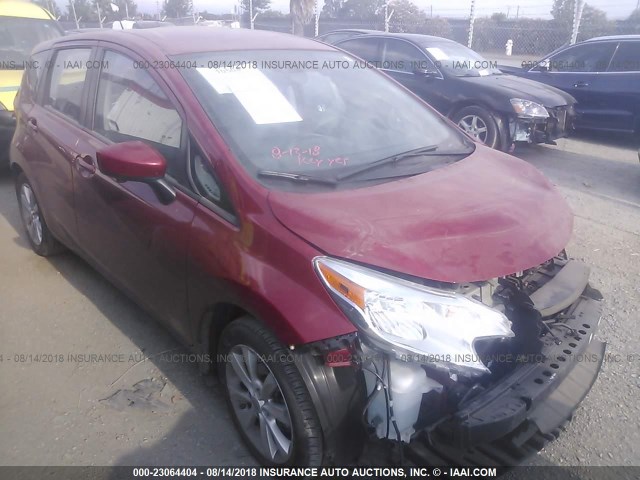 3N1CE2CP5FL370295 - 2015 NISSAN VERSA NOTE S/S PLUS/SV/SL/SR RED photo 1