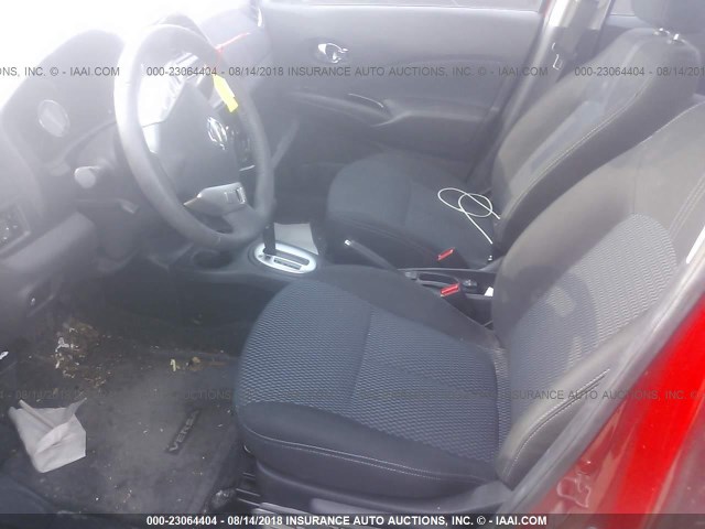 3N1CE2CP5FL370295 - 2015 NISSAN VERSA NOTE S/S PLUS/SV/SL/SR RED photo 5