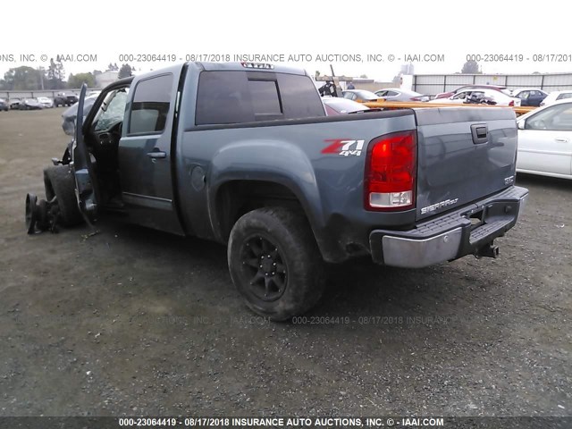 2GTEK13M781161336 - 2008 GMC SIERRA K1500 BLUE photo 3