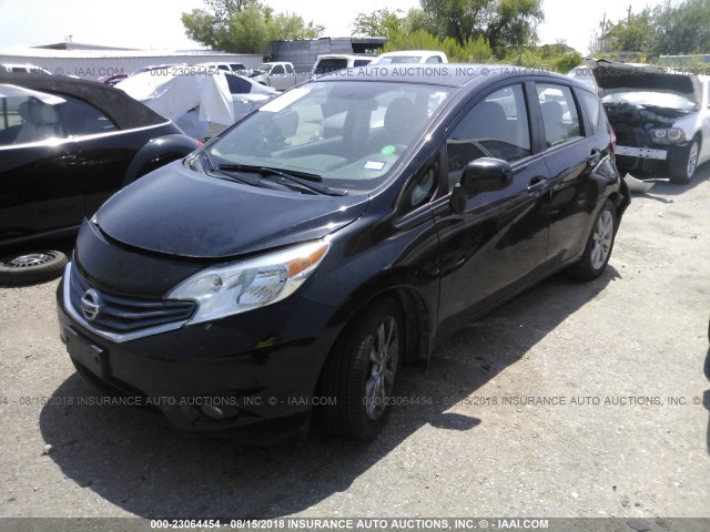 3N1CE2CP8EL428754 - 2014 NISSAN VERSA NOTE S/S PLUS/SV/SL BLACK photo 2