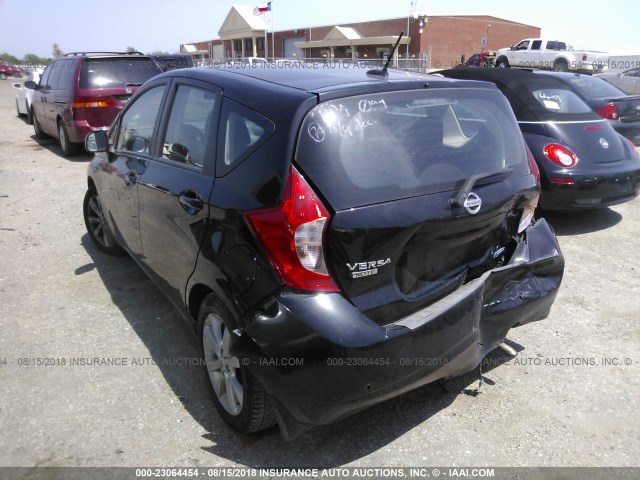 3N1CE2CP8EL428754 - 2014 NISSAN VERSA NOTE S/S PLUS/SV/SL BLACK photo 3