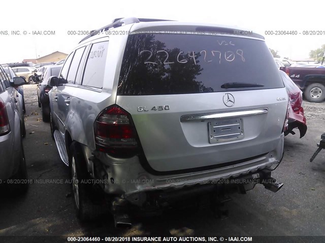 4JGBF71E28A402761 - 2008 MERCEDES-BENZ GL 450 4MATIC SILVER photo 3