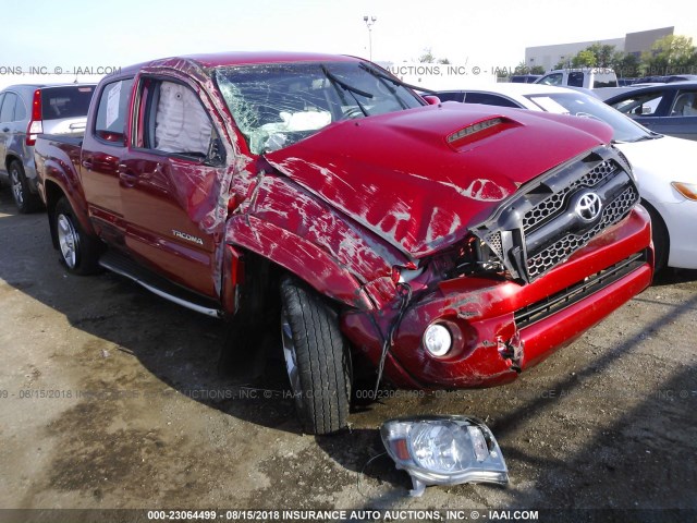 5TFJU4GN6BX012424 - 2011 TOYOTA TACOMA DOUBLE CAB PRERUNNER RED photo 1