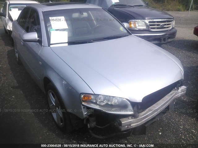 WAUDH98E47A026553 - 2007 AUDI A4 3.2 QUATTRO SILVER photo 1