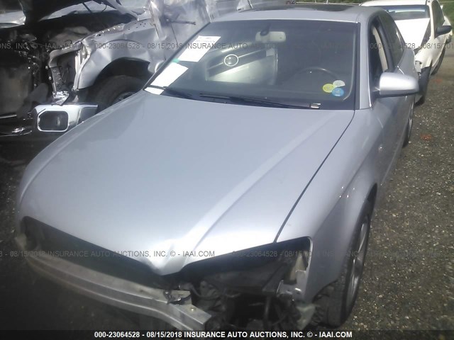 WAUDH98E47A026553 - 2007 AUDI A4 3.2 QUATTRO SILVER photo 2