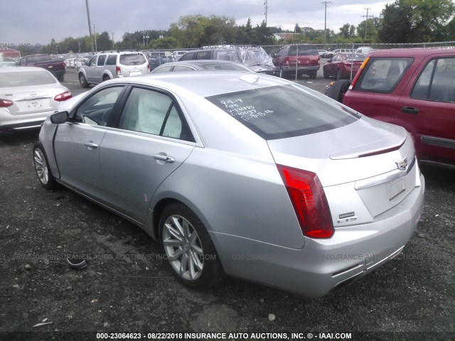 1G6AR5SX2F0121853 - 2015 CADILLAC CTS LUXURY COLLECTION SILVER photo 3