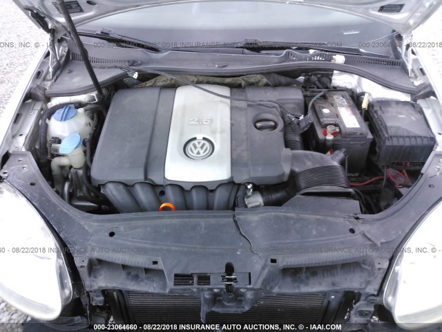 3VWEG71K77M059660 - 2007 VOLKSWAGEN JETTA WOLFSBURG 银色 照片 10