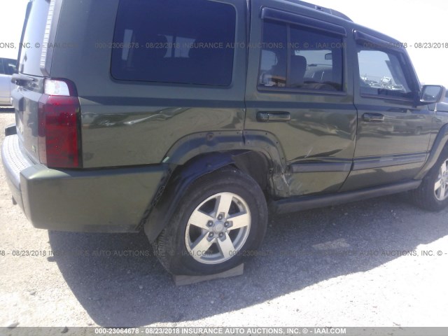 1J8HG48K68C173133 - 2008 JEEP COMMANDER SPORT Verde foto 6