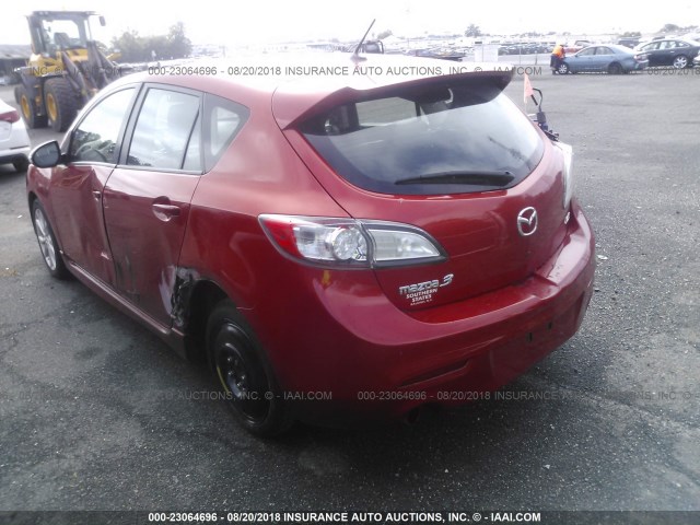 JM1BL1H58A1187926 - 2010 MAZDA 3 S RED photo 3