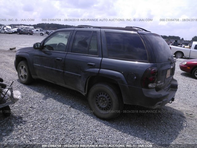 1GNDS13S052105395 - 2005 CHEVROLET TRAILBLAZER LS/LT BLACK photo 3