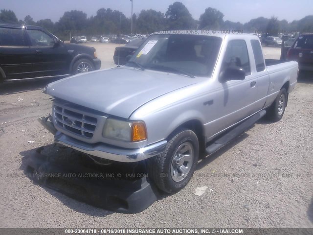 1FTYR44U92TA07852 - 2002 FORD RANGER SUPER CAB SILVER photo 2