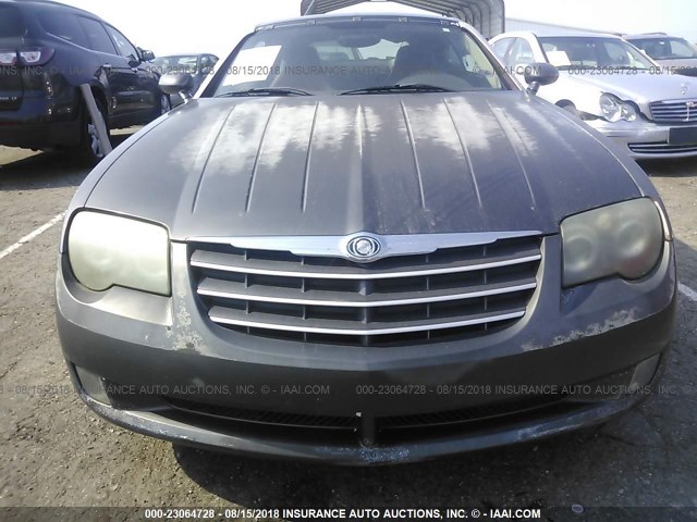1C3AN69L34X020766 - 2004 CHRYSLER CROSSFIRE LIMITED GRAY photo 6