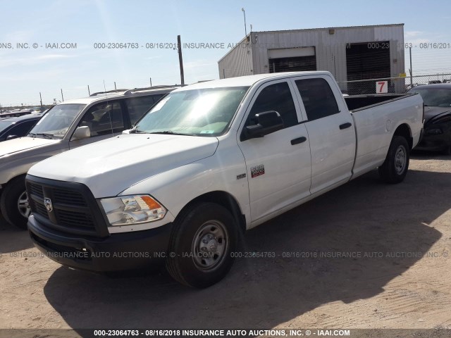 3C6TD4HT7CG280868 - 2012 DODGE RAM 2500 ST WHITE photo 2