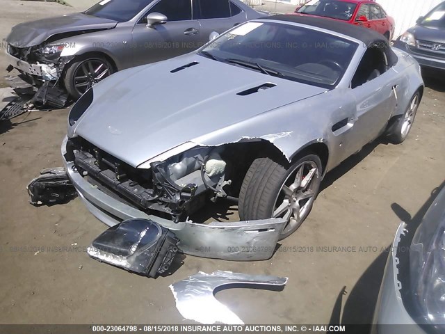 SCFBF04B18GD08417 - 2008 ASTON MARTIN V8 VANTAGE SILVER photo 2