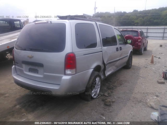 1GNDV23L16D224584 - 2006 CHEVROLET UPLANDER LS SILVER photo 4