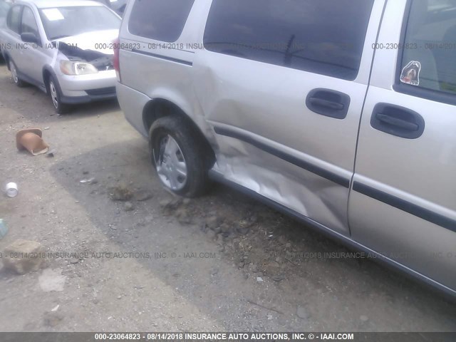1GNDV23L16D224584 - 2006 CHEVROLET UPLANDER LS SILVER photo 6