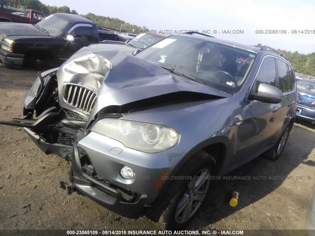 5UXFE83519L308600 - 2009 BMW X5 XDRIVE48I GRAY photo 2