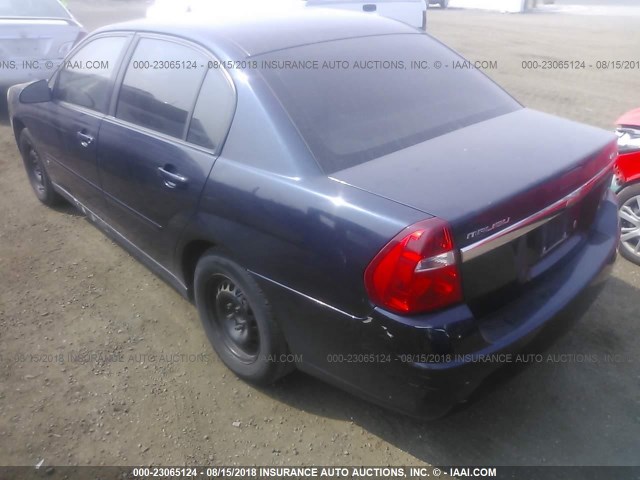 1G1ZS57F77F155850 - 2007 CHEVROLET MALIBU LS მუქი ლურჯი ფოტო 3