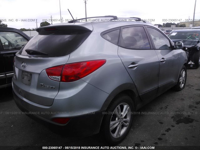 KM8JU3AC3BU220193 - 2011 HYUNDAI TUCSON GLS/LIMITED 灰色 照片 4