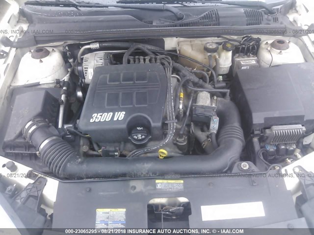 1G1ZT52845F219863 - 2005 CHEVROLET MALIBU LS Ақ фото 10