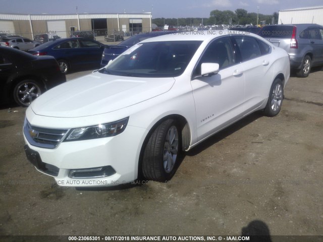 2G1105SA9J9160515 - 2018 CHEVROLET IMPALA LT WHITE photo 2