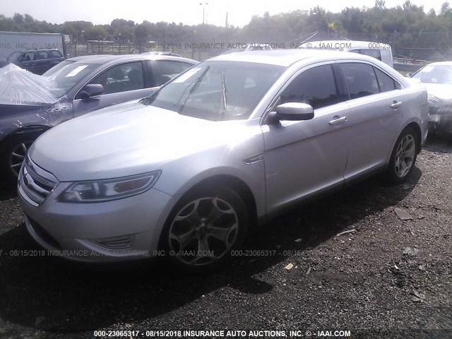 1FAHP2KT8BG164758 - 2011 FORD TAURUS SHO SILVER photo 2