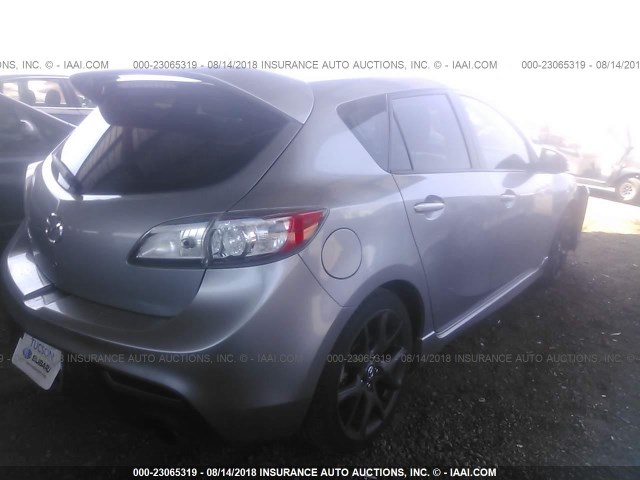 JM1BL1L41D1805591 - 2013 MAZDA SPEED 3 SILVER photo 4