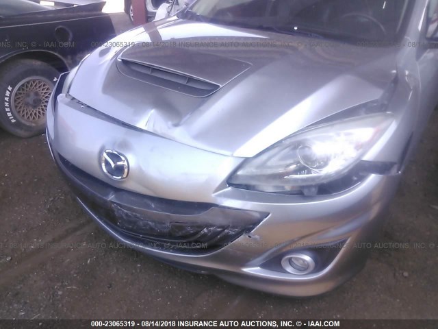 JM1BL1L41D1805591 - 2013 MAZDA SPEED 3 SILVER photo 6