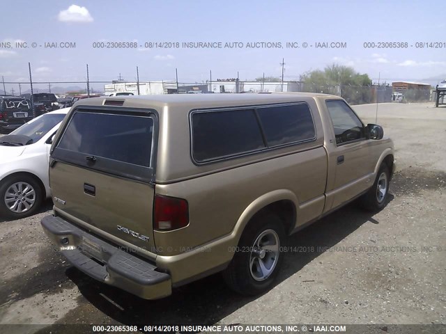 1GCCS1445YK156187 - 2000 CHEVROLET S TRUCK S10 GOLD photo 4