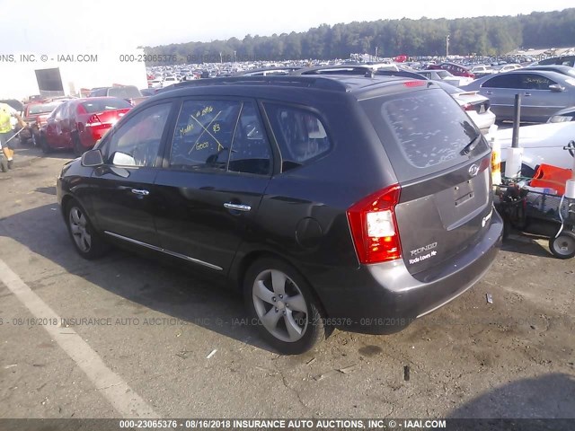 KNAFG525877025285 - 2007 KIA RONDO LX/EX BLACK photo 3