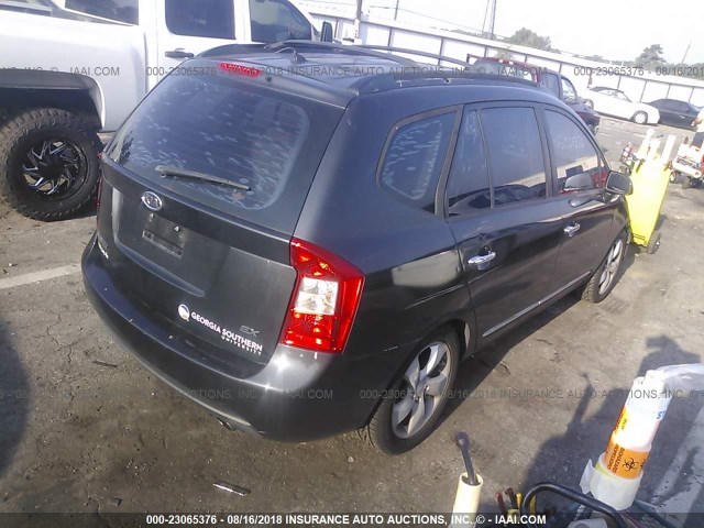 KNAFG525877025285 - 2007 KIA RONDO LX/EX BLACK photo 4