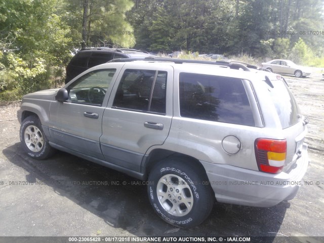 1J4GX48S21C504616 - 2001 JEEP GRAND CHEROKEE LAREDO GRAY photo 3