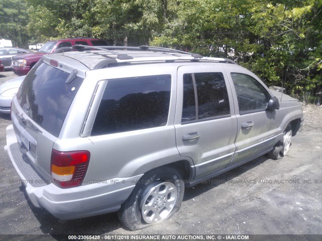 1J4GX48S21C504616 - 2001 JEEP GRAND CHEROKEE LAREDO GRAY photo 4