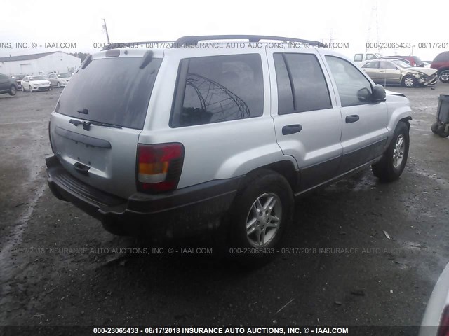 1J4GW48S04C341181 - 2004 JEEP GRAND CHEROKEE LAREDO/COLUMBIA/FREEDOM 银色 照片 4
