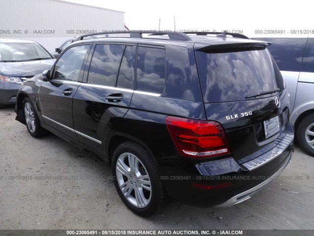 WDCGG8JB8EG254718 - 2014 MERCEDES-BENZ GLK 350 4MATIC BLACK photo 3