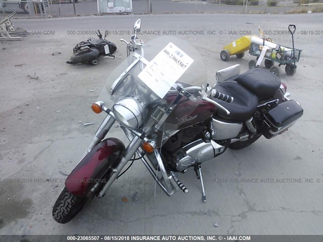 1HFSC4311YA000094 - 2000 HONDA VT1100 C2 BURGUNDY photo 2