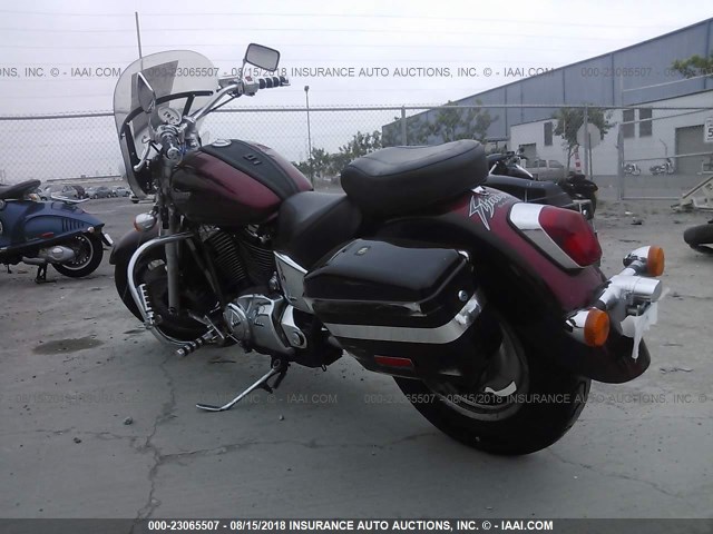 1HFSC4311YA000094 - 2000 HONDA VT1100 C2 BURGUNDY photo 3