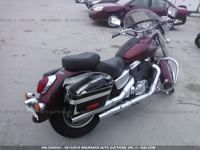 1HFSC4311YA000094 - 2000 HONDA VT1100 C2 BURGUNDY photo 4