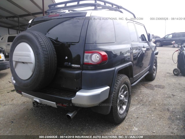 JTEBU4BF5CK124758 - 2012 TOYOTA FJ CRUISER BLACK photo 4